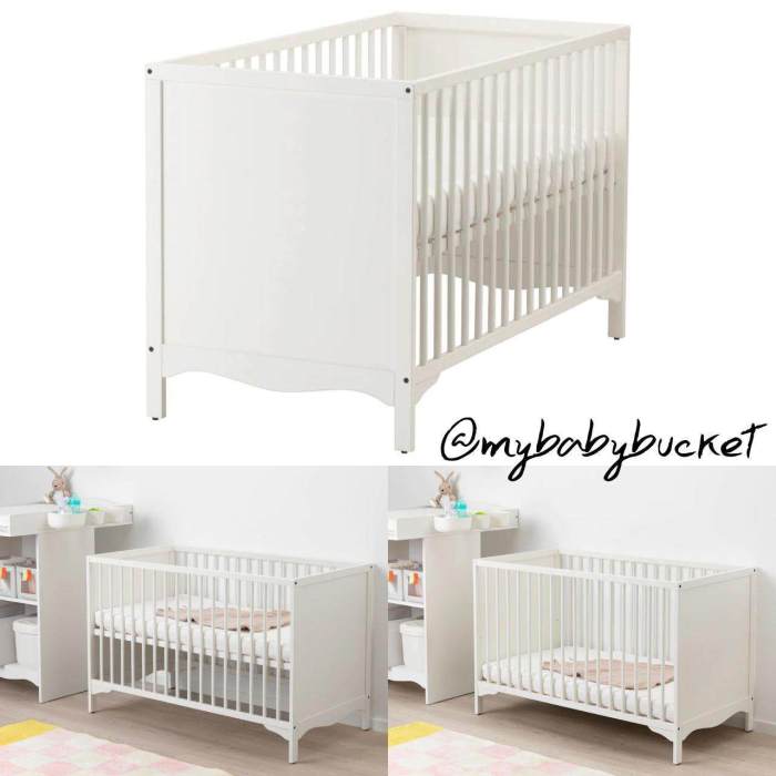 Baby sleeper ikea bed cot toddler beds crib side floor diy happy
